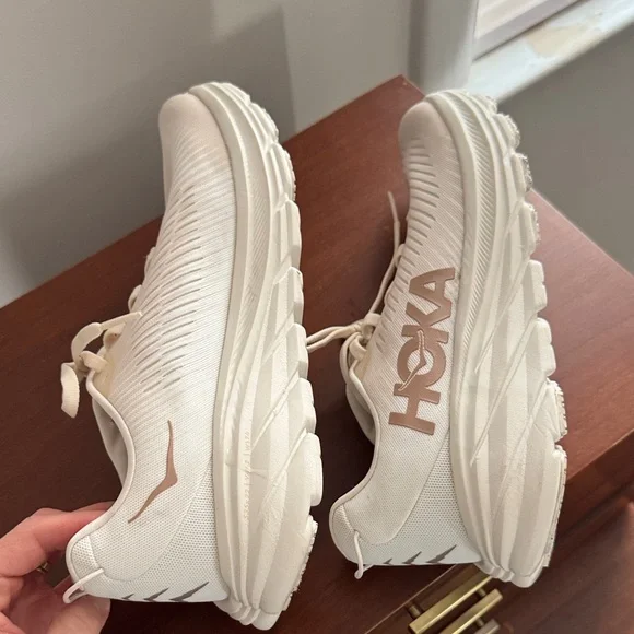 Hoka Cream Athletic Sneakers - Picture 3 of 6